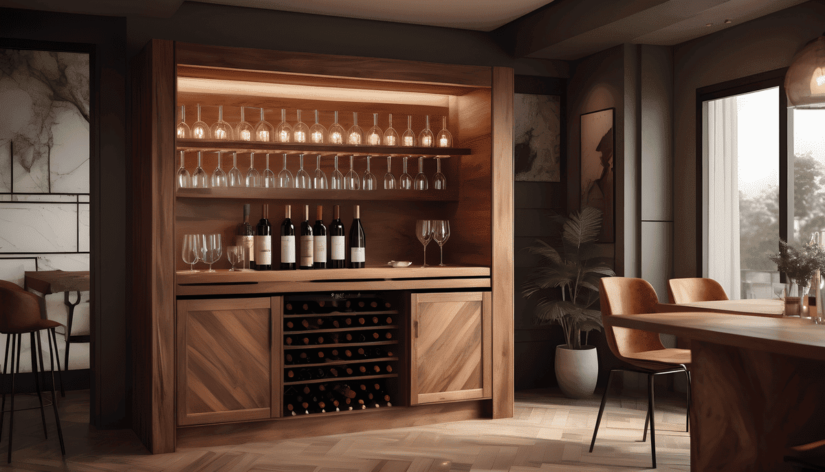 Multifunctional Wine Cabinet with serving bar and with glass holders Multifunctional Wine Cabinet with serving bar and with glass holders (picture by didisomm)