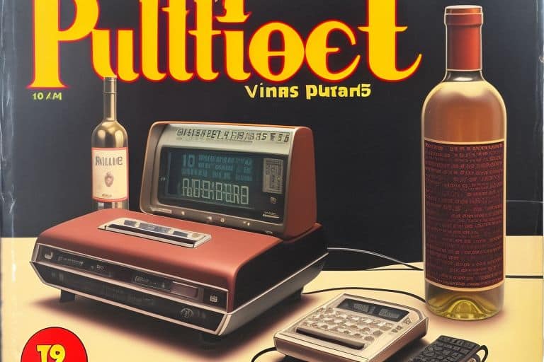 This picture shows a vintage calorie calculating machine and two bottles of wine next to it to illustrate the question about how many calories are in a bottle of wine 