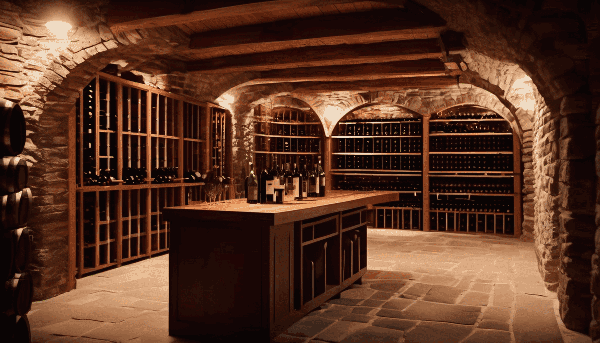 Underground wine cellar. Theme - how long does wine last unopened