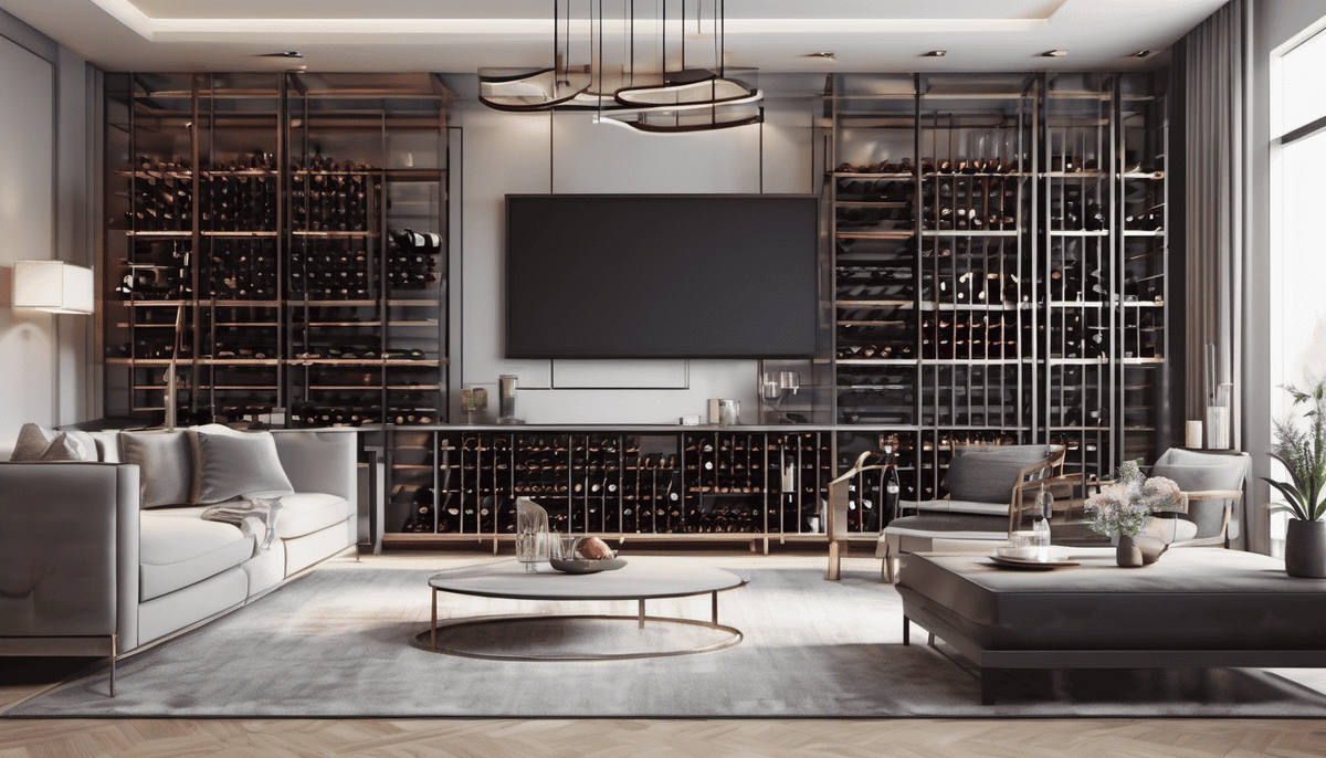 Large Wine Rack in Living Room 