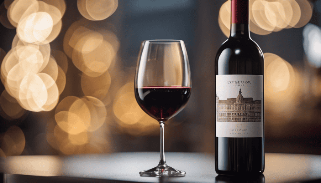 Bordeaux type of wine bottle