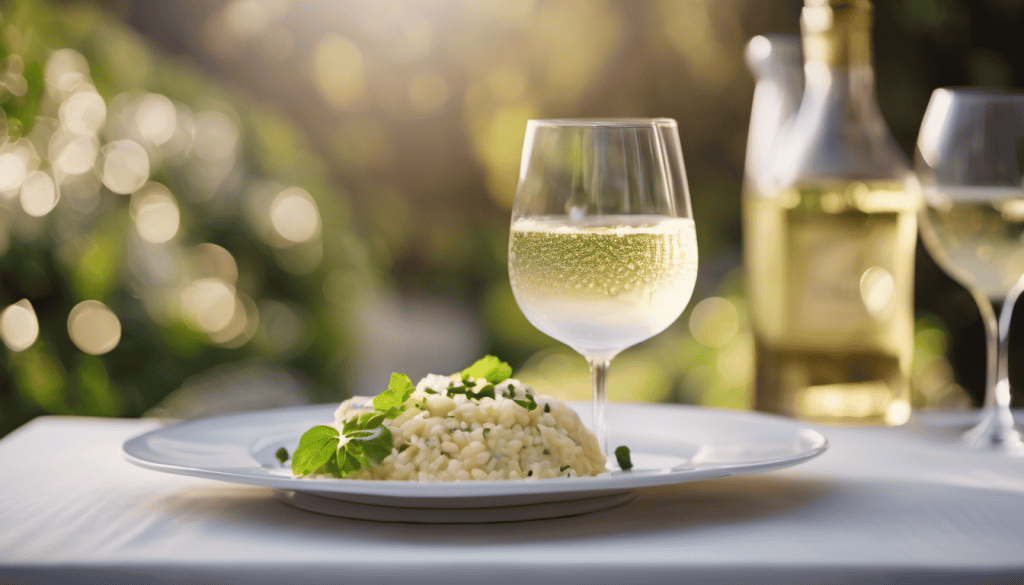Pinot grigio with risotto