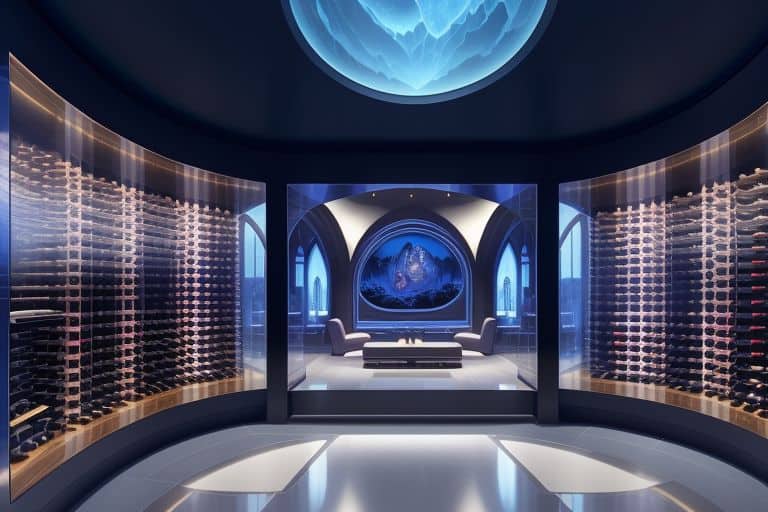 Ultra-modern ty[e of Wine Cellar