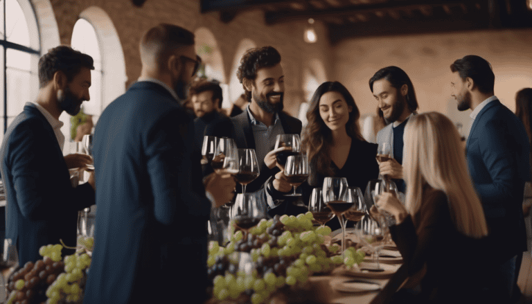 Wine tasting in a winery; the theme is what does wine taste like