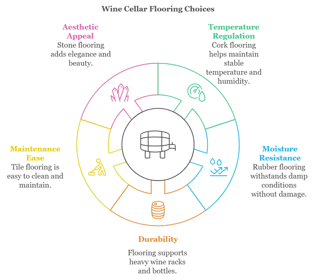 Wine Cellar Flooring Ideas