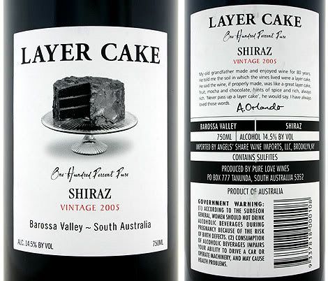 Wine Label front vs. back