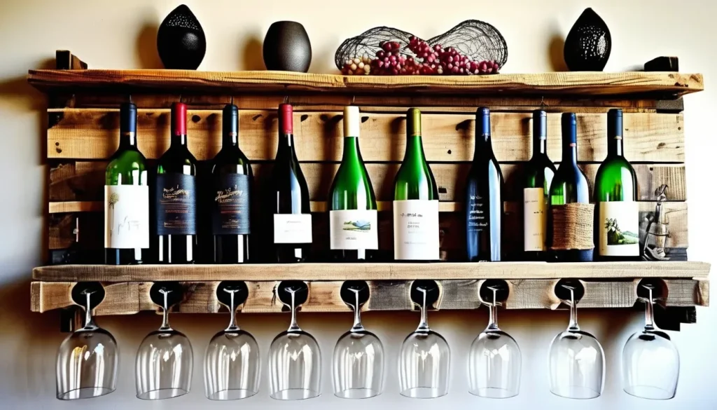 DIY Pallet Wine Rack