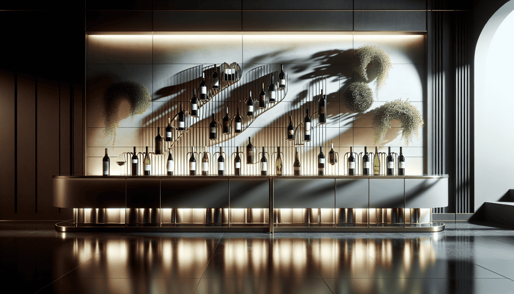 Stylish Wine Collection Display in the theme, under stairs wine cellar