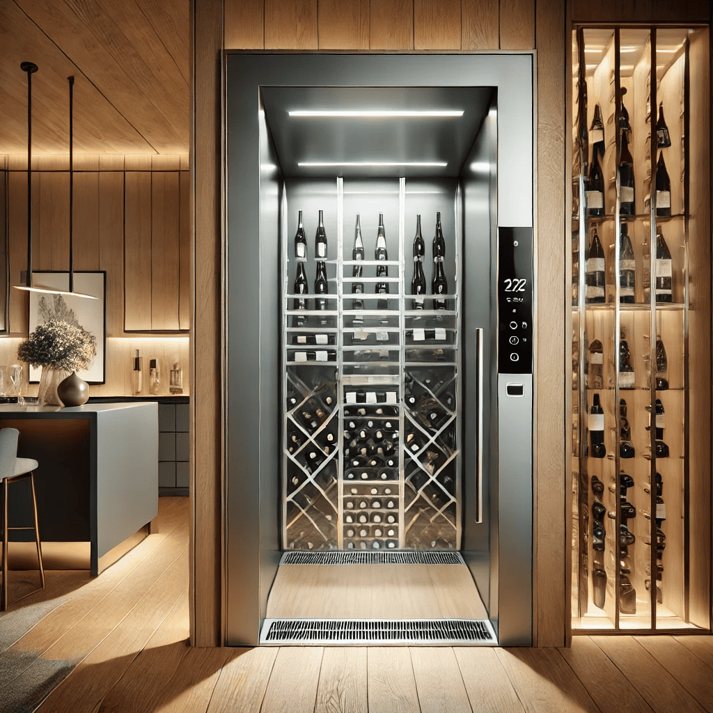 High-tech door with climate control panel