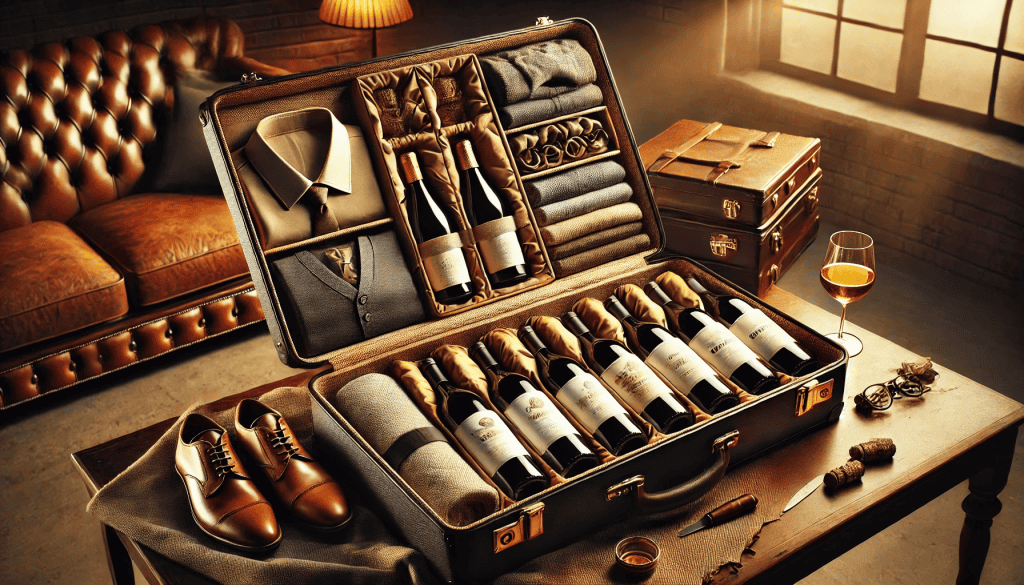 Wine Travel Suitcase in the theme portable wine storage