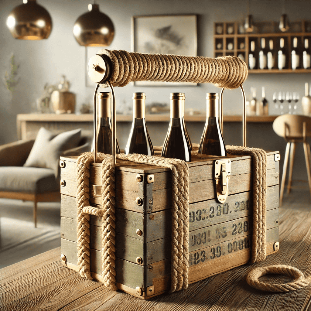 DIY Wine Carrier made from an ammunition box