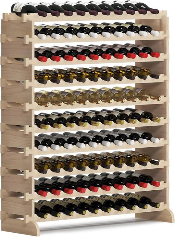 Stackable Wine Rack for Storage in the theme retail wine storage solutions