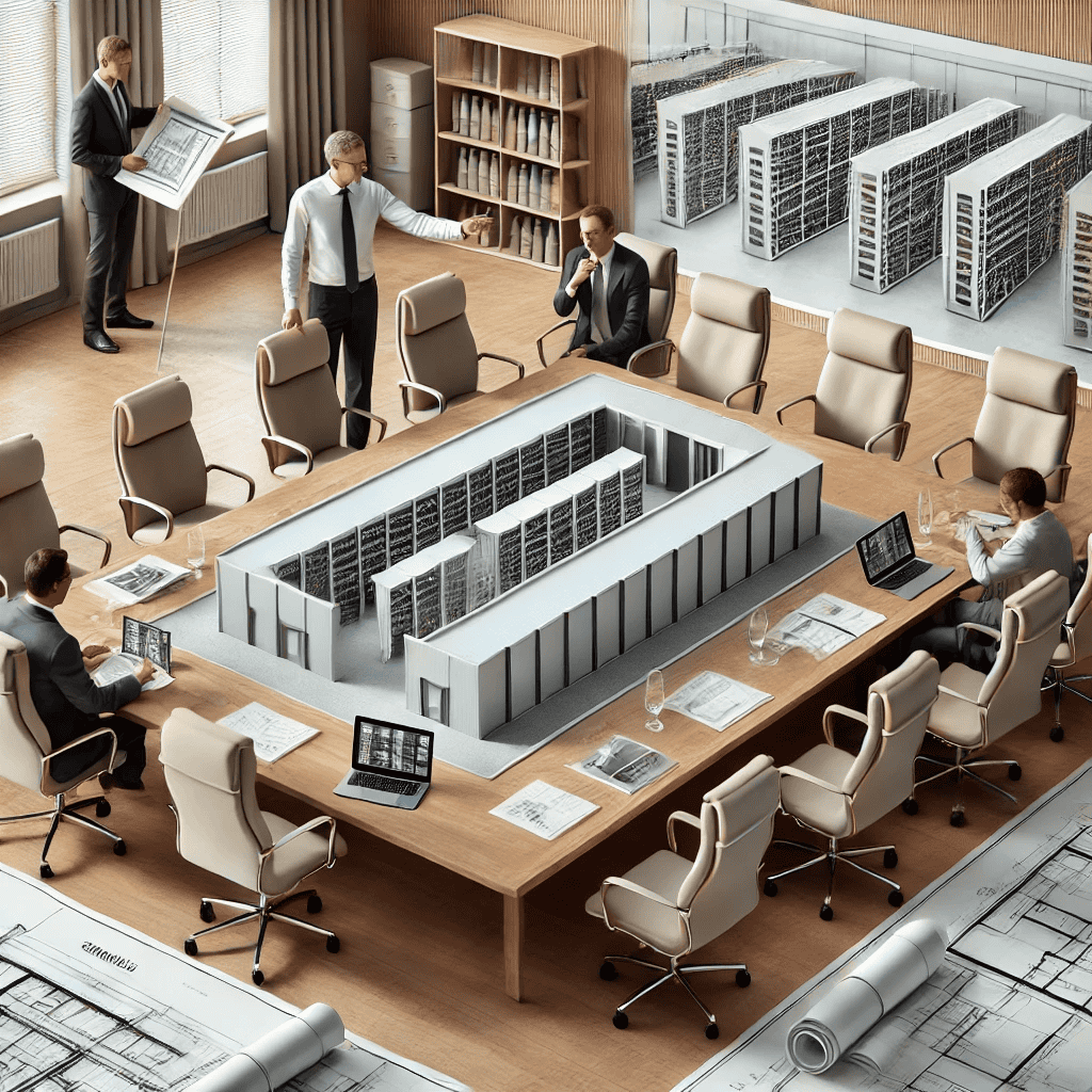Storage Facility Model - Planning Phase in the theme commercial wine storage