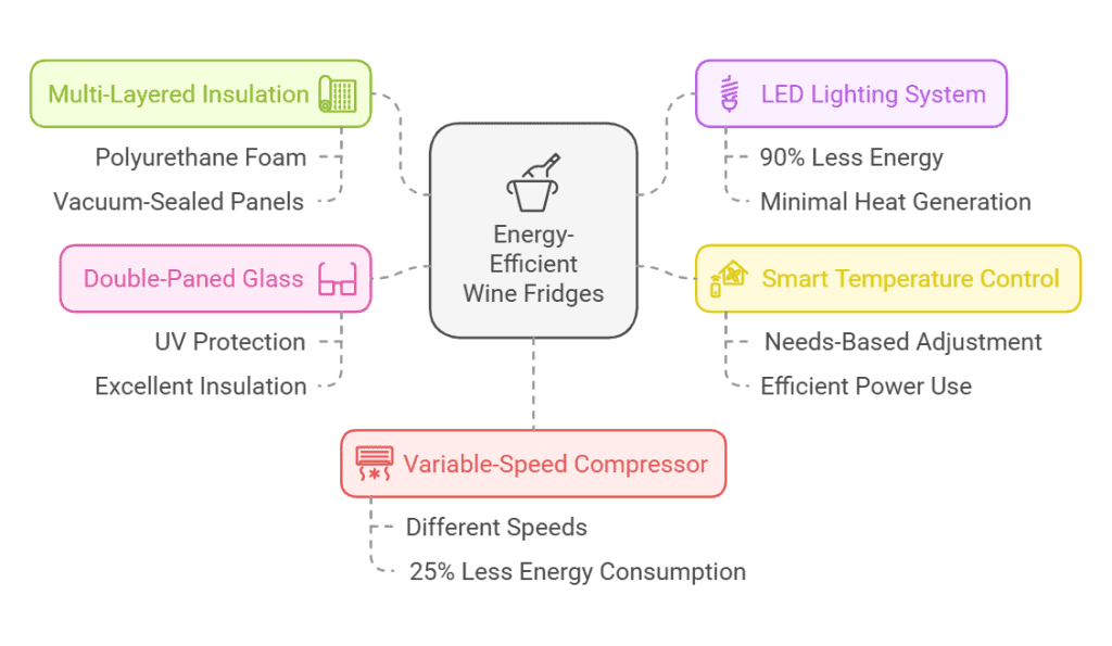 Features of Energy-Efficient Wine Fridges in the theme energy-efficient wine fridges