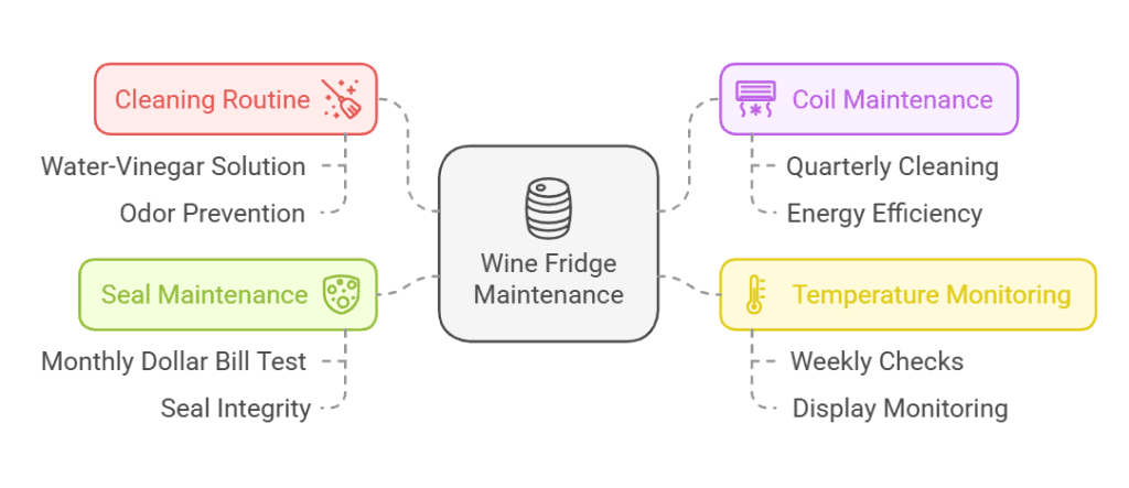Maintenance and Care Tips in the theme compact wine fridges