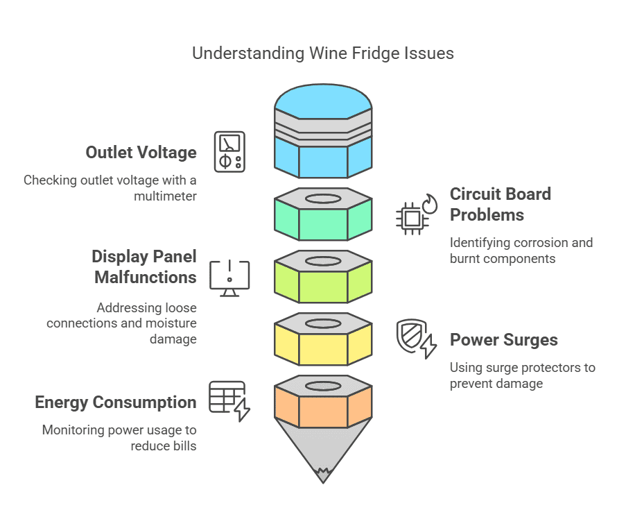 Power and Electrical Troubles in the theme, wine fridge troubleshooting 
