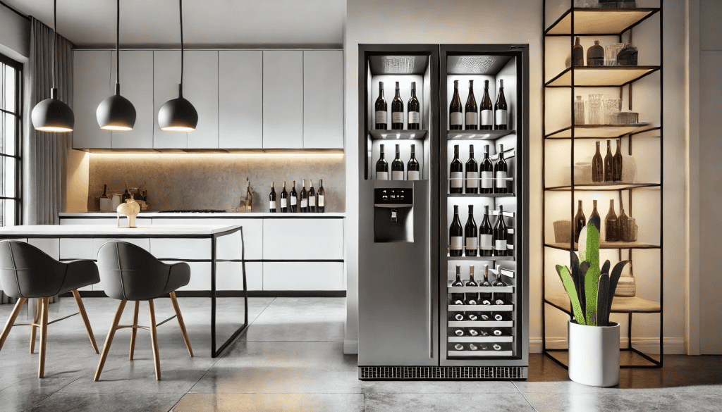 Wine Fridge in a Living area in the theme choose wine fridge