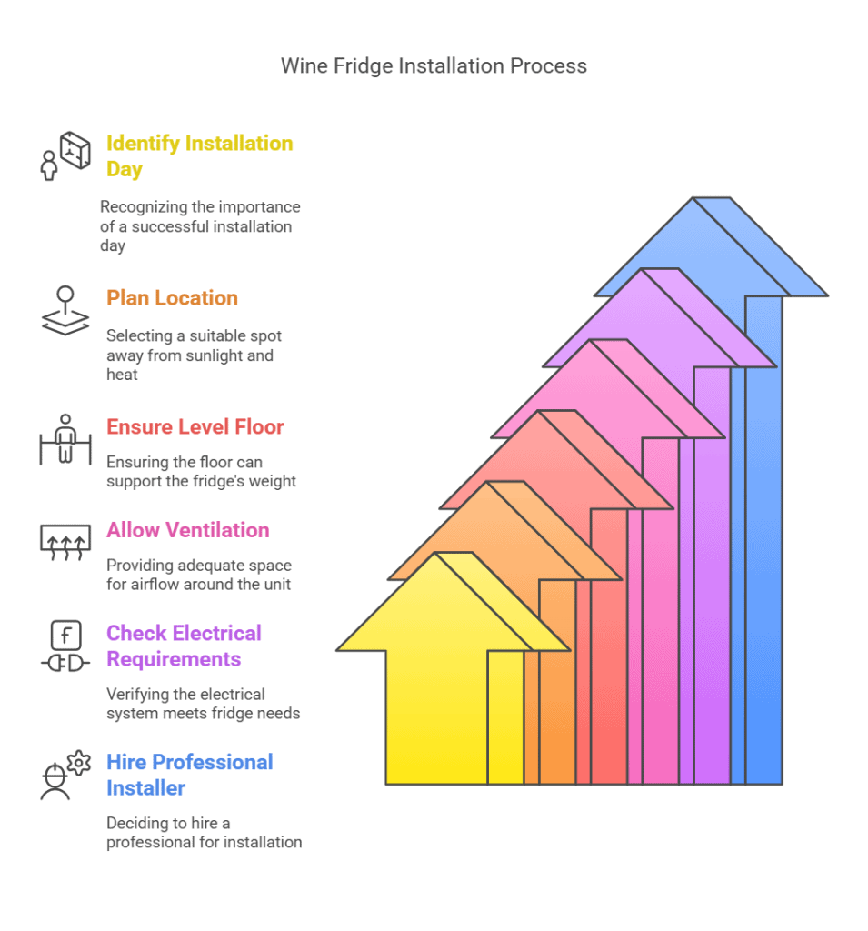 Installation and Space Requirements in the theme upgrade wine fridge