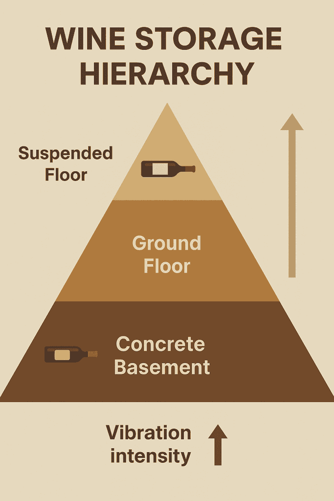 wine storage hierarchy in the theme wine storage vibration
